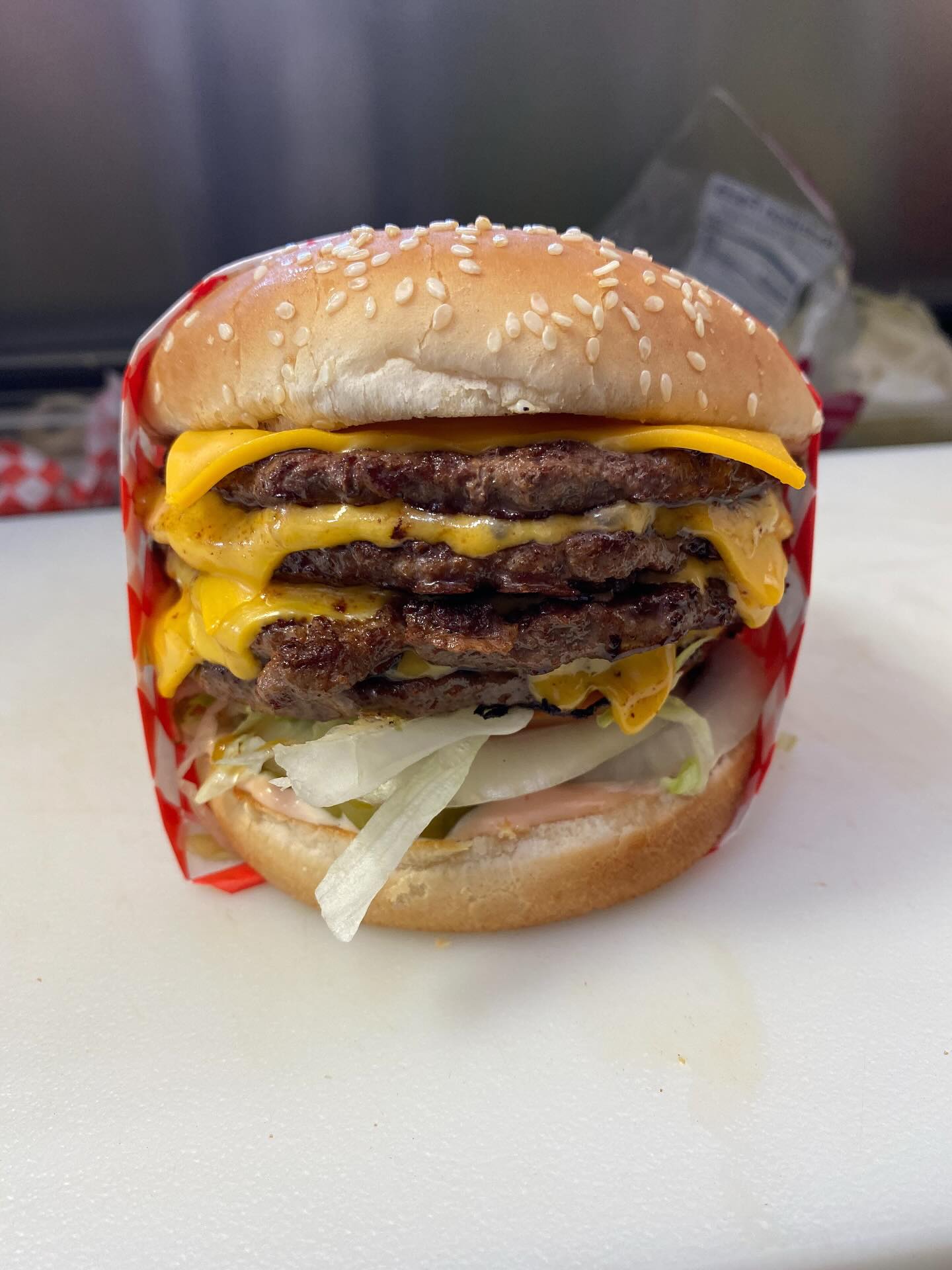 Classic double cheeseburger - clean and simple